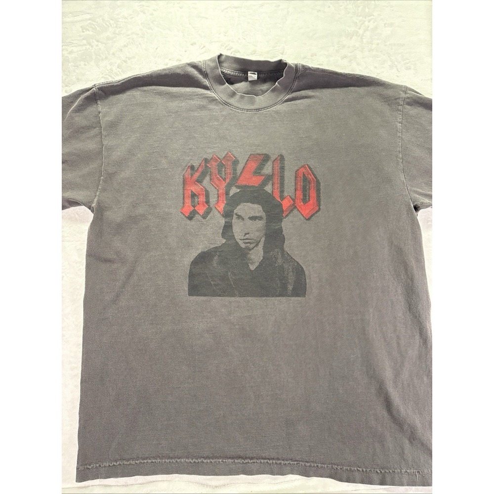 Kyle Ren AC/DC Star Wars T Shirt Men's XL Gray Los Angeles Apparel